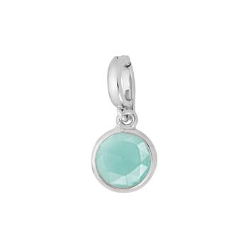 Klips til armbånd med aqua calcedon, fra Blicher Fuglsang