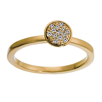 14kt ring med 0,100ct w/si, fra Siersbøl