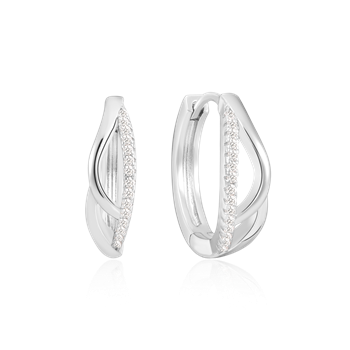 Sølv creoler, fra Støvring Design