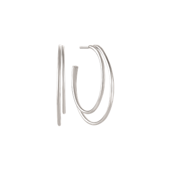 Sølv creoler, fra Støvring Design