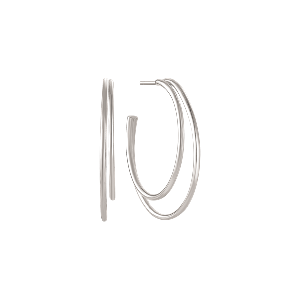 Sølv creoler, fra Støvring Design