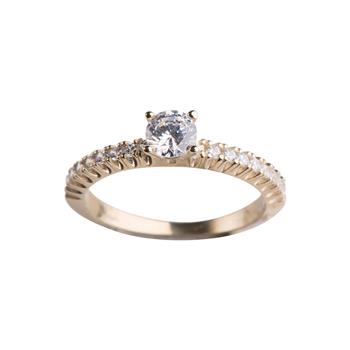 8kt. guldring m/cz, fra Siersbøl