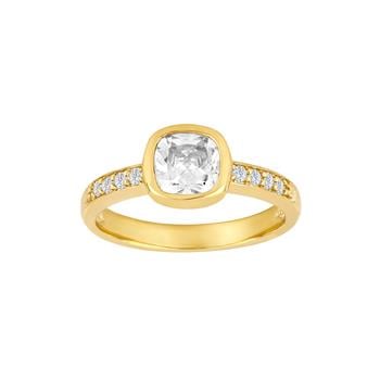 8kt. guldring m/cz, fra Siersbøl