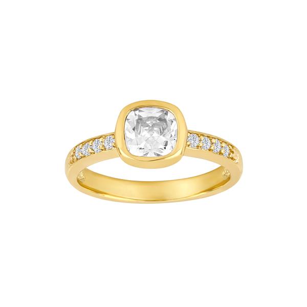 8kt. guldring m/cz, fra Siersbøl