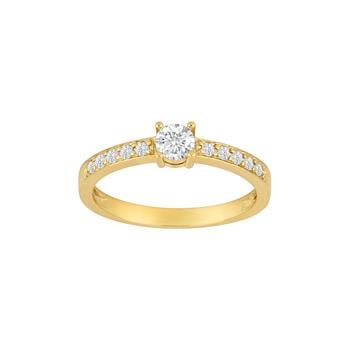 8kt. guldring m/cz, fra Siersbøl