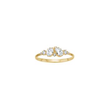 8kt. guldring m/cz, fra Siersbøl