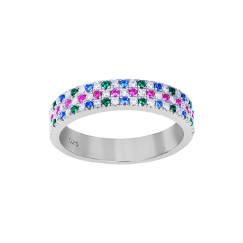 Rhd. sølv ring FREYANOR 4,5mm Str.54, fra Joanli Nor