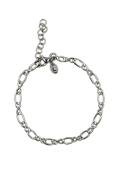 Armbånd sølv rhodineret evig, fra L&G