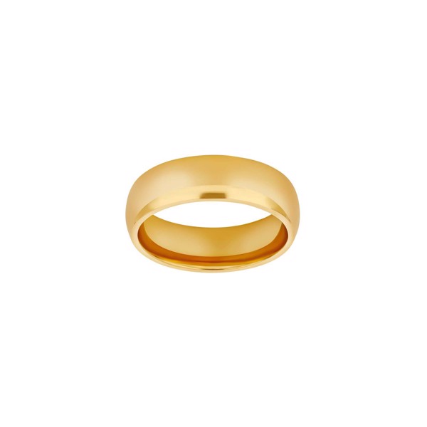 SON stål ring IP gold blank str. 56, fra Son of Noa