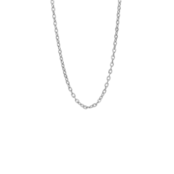 Sølv collier flad anker 38cm, fra aagaard