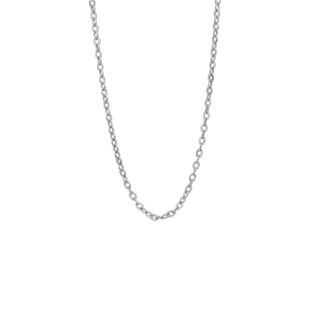 Sølv collier anker flad 45cm, fra aagaard