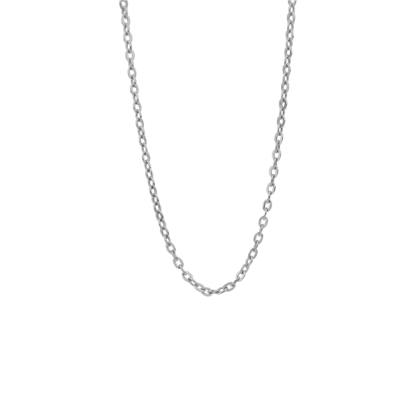 Sølv collier anker flad 45cm, fra aagaard