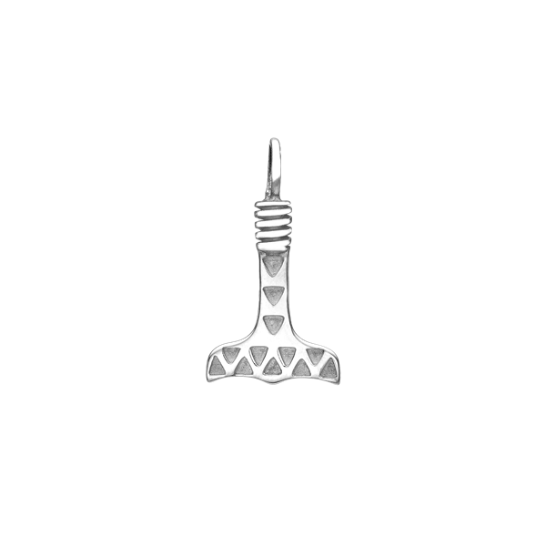 Sølv vedh. thorshammer, fra aagaard