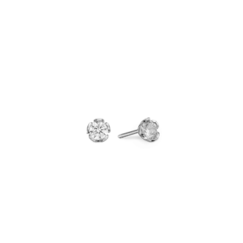 Sølv ørestik m/sy.zirconia 4,5mm, fra aagaard