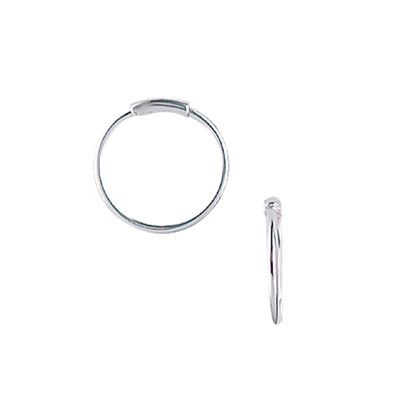 Sølv creol 17,5 mm , tråd 1mm massiv m/v, fra aagaard