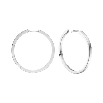 Sølv creol  26mm tråd 2 mm m/klaplås, fra aagaard