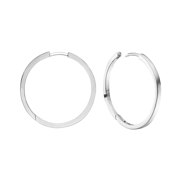 Sølv creol  26mm tråd 2 mm m/klaplås, fra aagaard