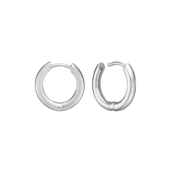 Sølv creol  16mm, tråd 2,7mm m/klaplås, fra aagaard