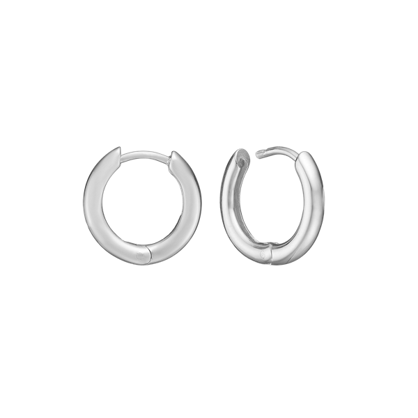 Sølv creol  16mm, tråd 2,7mm m/klaplås, fra aagaard