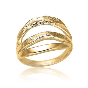 Cool ring i forgyldt sølv, fra Blicher Fuglsang