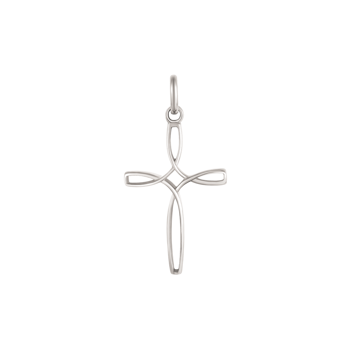 Sterling sølv kors vedhæng fra Støvring Design