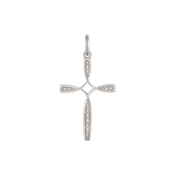 Sterling sølv Kors vedhæng fra Støvring Design