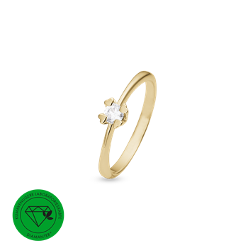 MARY Ring 14K LG DIAM 0,25CT W/VS, fra Aagaard