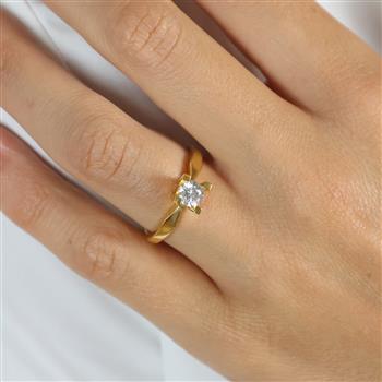 Eternity 14kt d.ring 1x0,50ct wsi 4/grab, fra aagaard