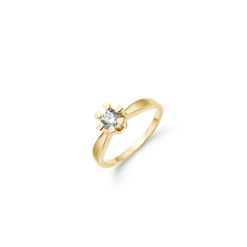 Eternity 14kt d.ring 1x0,40ct wsi, fra aagaard