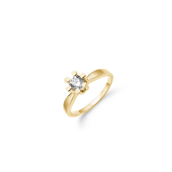 Eternity 14kt d.ring 1x0,50ct wsi, fra aagaard