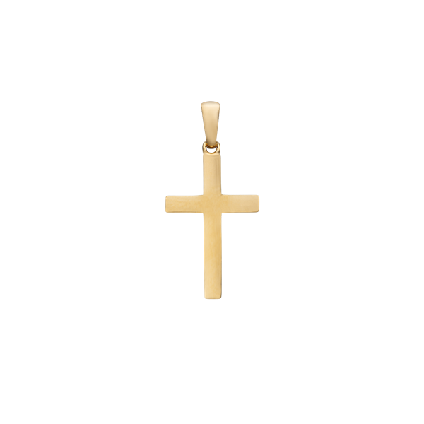 14kt kors 13 x 19,5 mm, fra aagaard
