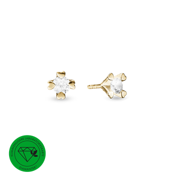 Mary ørestik 14k lg diamant 2x0,50ct , fra aagaard