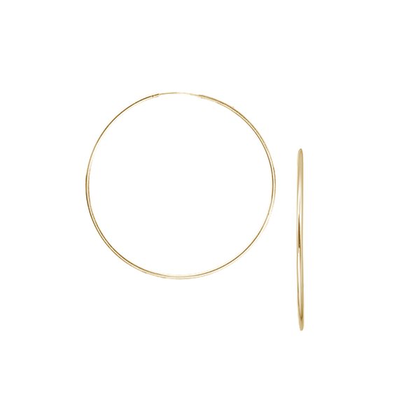 14 kt creol 40mm, tråd 2mm m/vridlås, fra By Aagaard