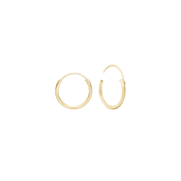 14KT CREOL 10,5 MM, TRÅD 1,2MM M/VIPPELÅS, fra Aagaard