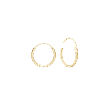 14 kt creol 12,5 mm tråd 1,2mm m/vippelås, fra By Aagaard