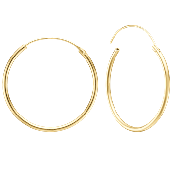 14 kt creol 43mm, tråd 1,4mm m/vippelås, fra By Aagaard