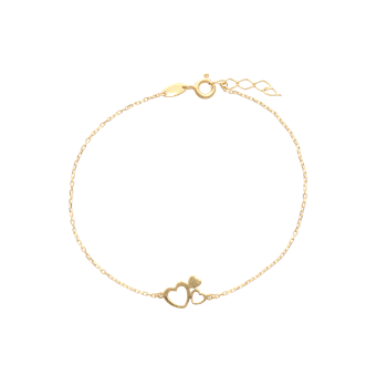 armbånd med 3 hjerter , fra Aagaard