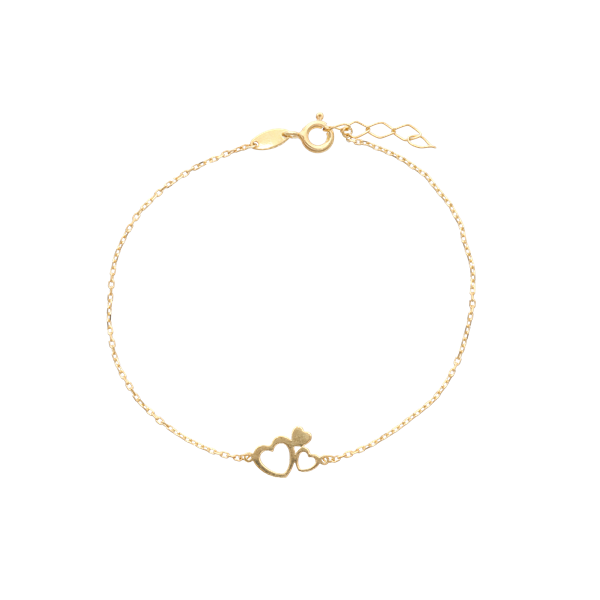 armbånd med 3 hjerter , fra Aagaard