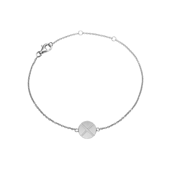 Armbånd, kryds, sølv, fra aagaard