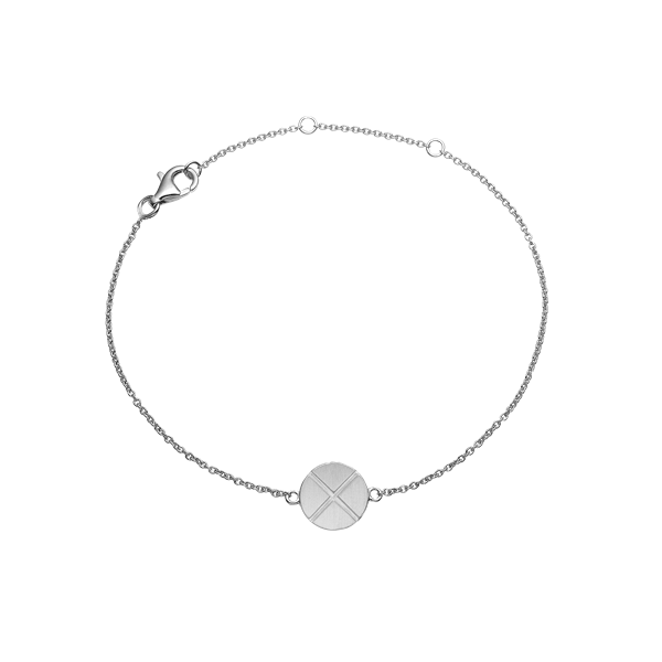 Armbånd, kryds, sølv, fra aagaard