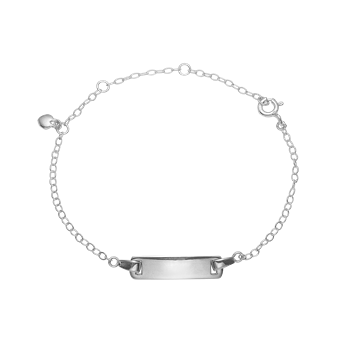 Navnearmbånd, sølv, fra aagaard