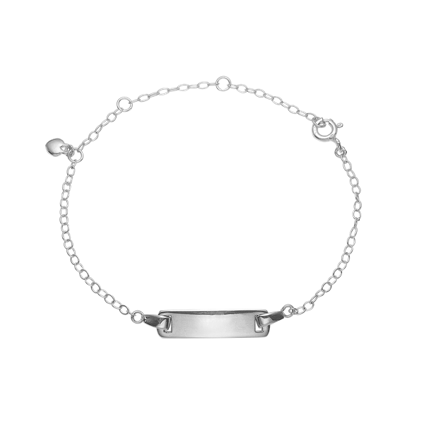 Navnearmbånd, sølv, fra aagaard