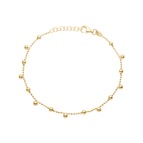 Armbånd, kugler,17+3 cm forg, fra aagaard