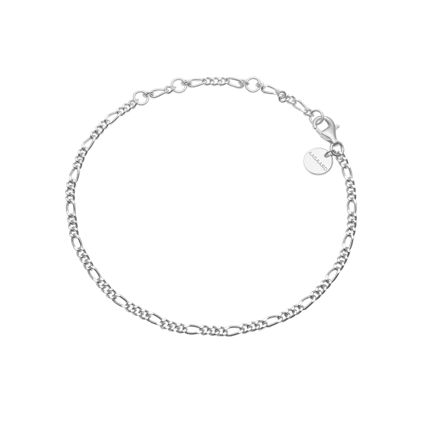 Armbånd, led, sølv, 21 cm, fra aagaard