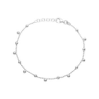 Armbånd, kugler, 17+3 c,sølv, fra aagaard