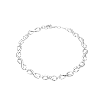 Armbånd evighedstegn, 19 cm sølv, fra aagaard