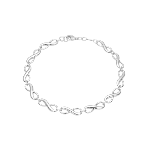 Armbånd evighedstegn, 19 cm sølv, fra aagaard