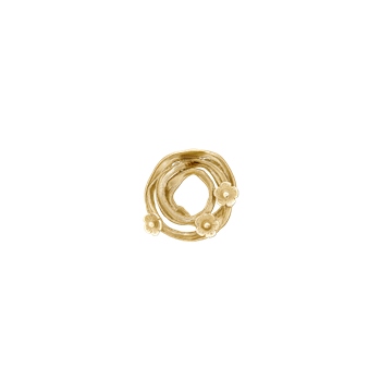 Connections lås, flowers, forgyldt sølv, fra aagaard