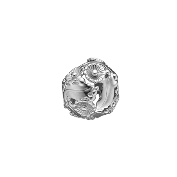 Connections lås sølv, flower bouquet, fra aagaard