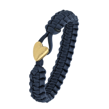 From Soldier to Soldier blåt armbånd med forgyldt lås 05